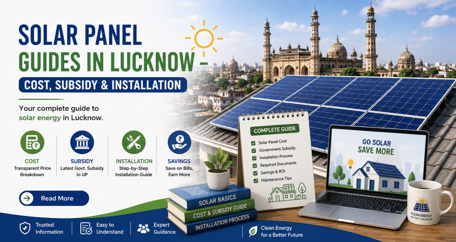 3kW solar panel installation in Lucknow